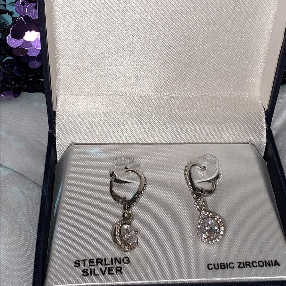 Sterling Silver drop earrings